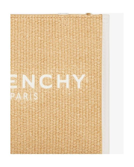 Givenchy Natural Embroidered-Logo Tote Bag