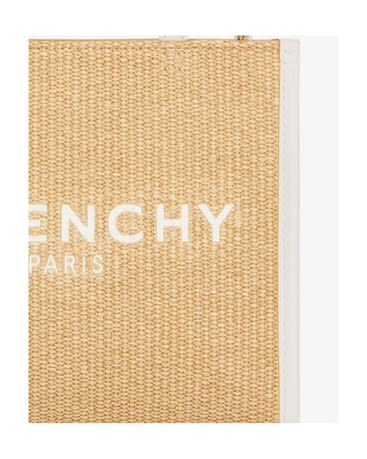 Givenchy Natural Embroidered-Logo Tote Bag