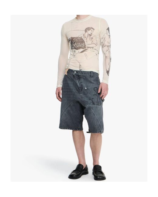 J.W. Anderson White Jw Anderson Long Sleeve Underpinning Top