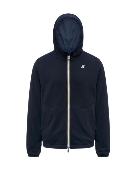 K-Way Blue Jake Reversible Interlock Jacket for men