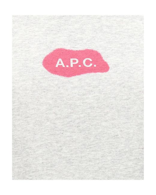 A.P.C. White Sibylle Sweatshirt