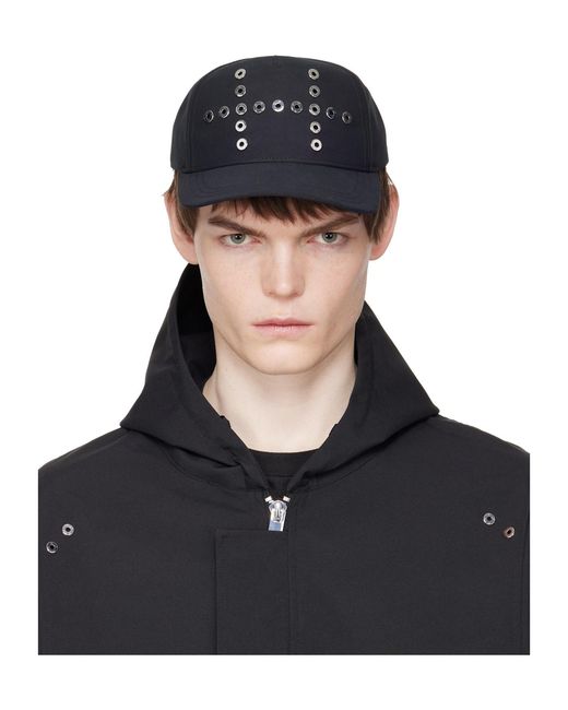 HELIOT EMIL Black Kynee Baseball Cap for men