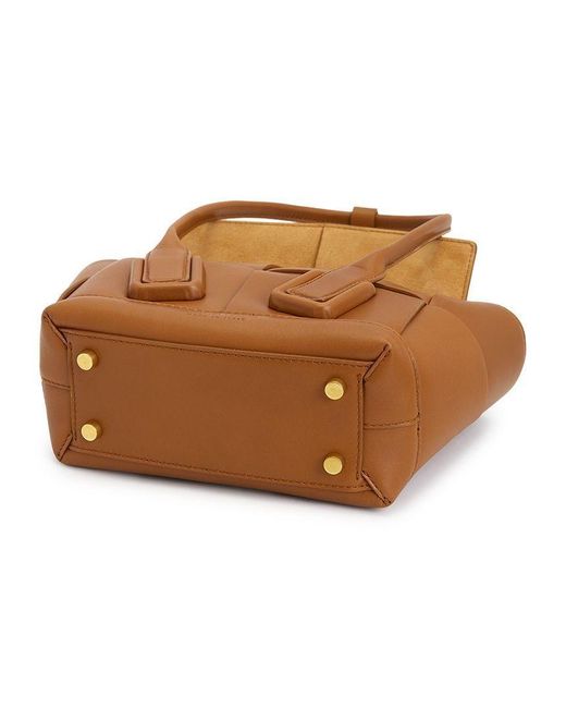 Bottega Veneta Brown Double-Handle Shoulder Bag