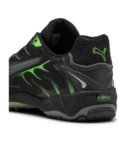 PUMA Black Inhale Colour Shifting Lace-Up Sneakers for men