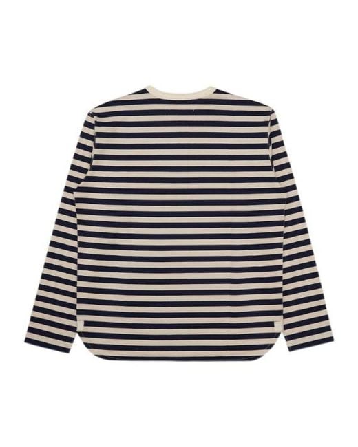 Junya Watanabe Black Striped T-Shirt for men