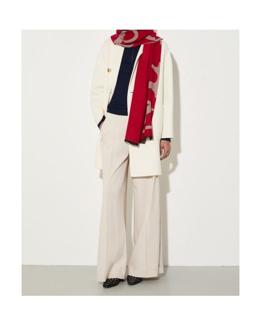 MAX&Co. White Double Breasted Coat