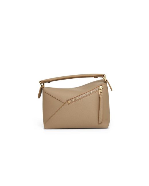 Loewe White Puzzle Small Tote Bag