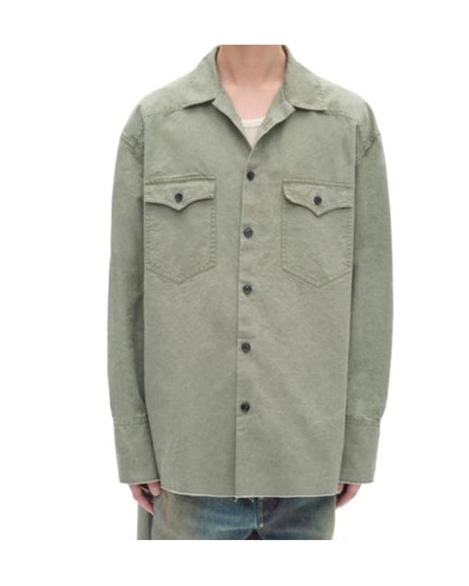 Ann Demeulemeester Gray Antoine High Comfort Long Shirt for men