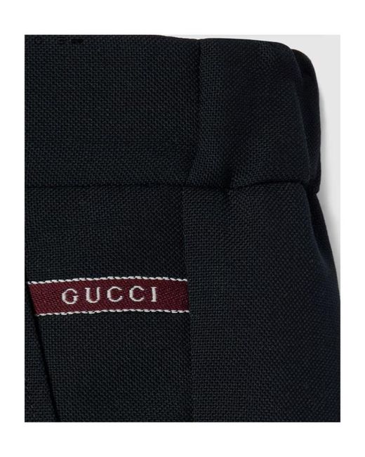 Gucci Black Intarsia Shorts