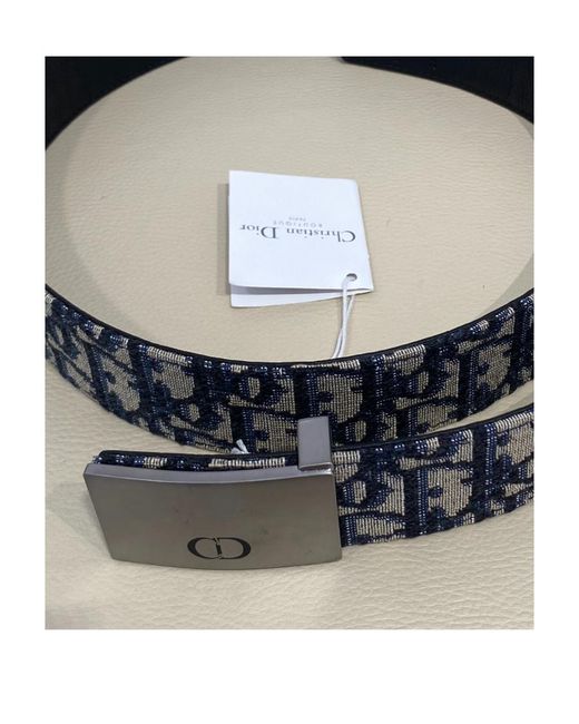 Dior White Homme Logo Buckle Belt for men