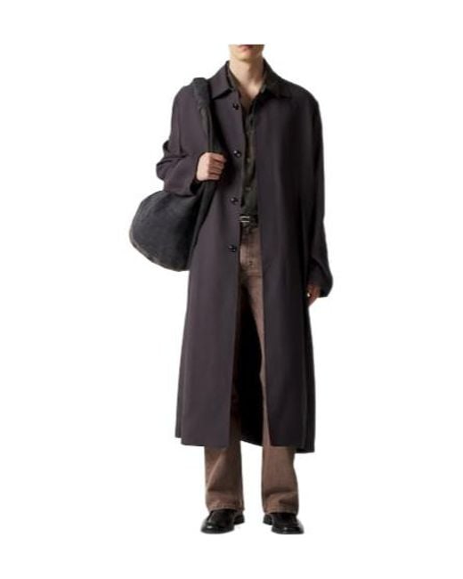 Our Legacy Purple Cape-Style Coat for men