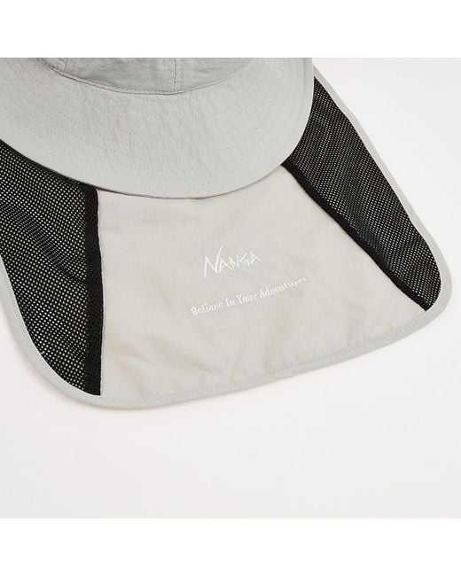NANGA White Turbulent Sun Hat for men