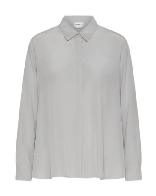 Marella Gray Silk Shirt