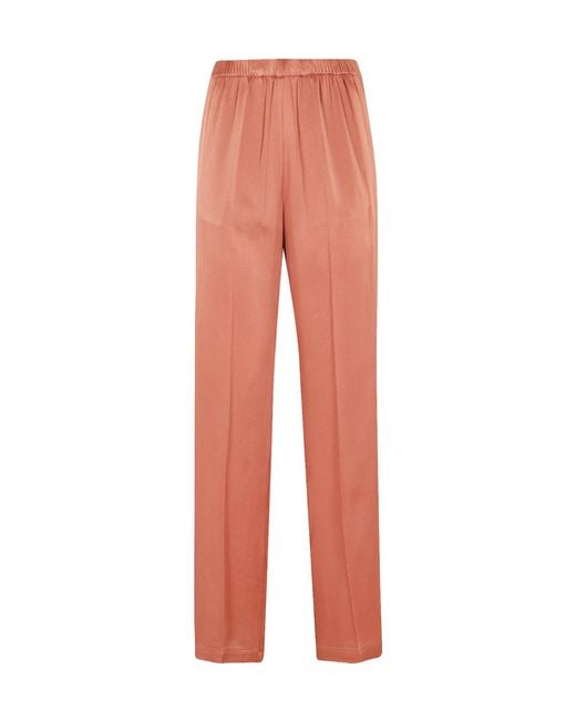 Semicouture Orange Lucia Elasticated-Waistband Trousers