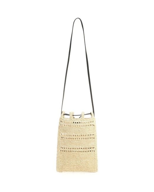 Loewe Metallic Logo-Embroidered Drawstring Pocket
