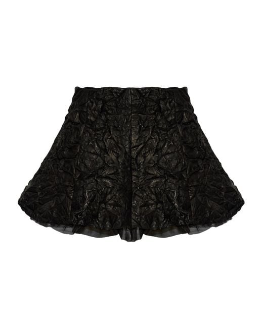 AVAVAV Black Pleated Midi Skirt