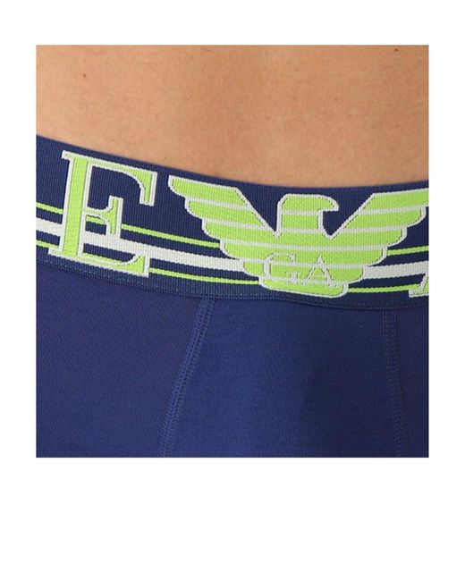 Emporio Armani Blue Logo Waist Boxers for men
