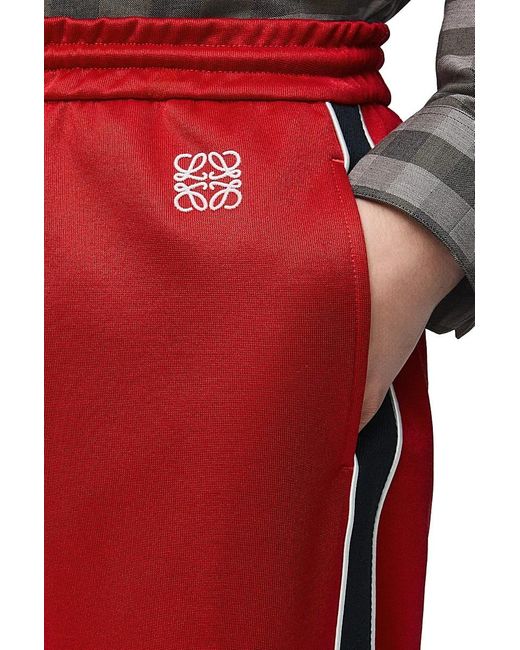 Loewe Red Technical Jersey Tracksuit Trousers for men