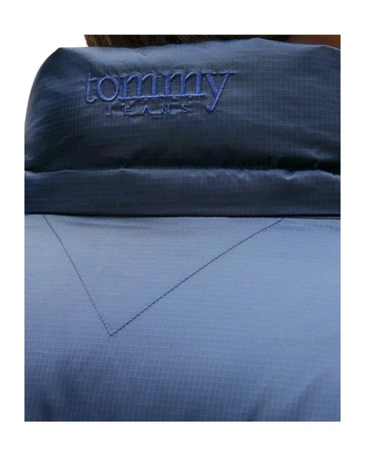 Tommy Hilfiger Blue Tommy Jeans Water Repellent Ripstop Alaska Puffer Jacket for men