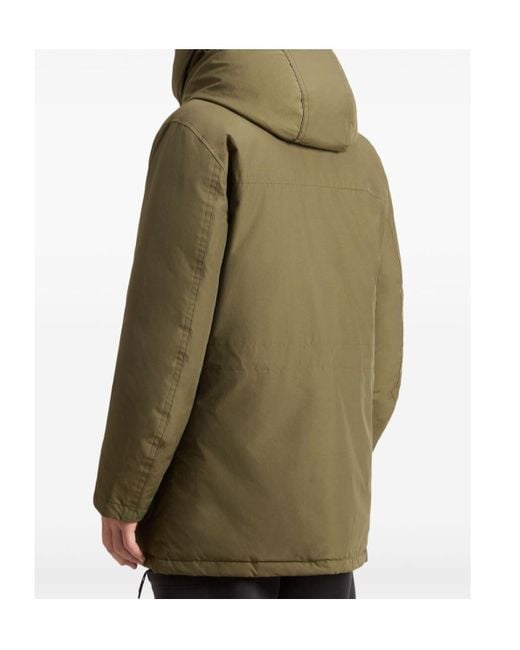 Woolrich Green Hooded Down Jacket for men