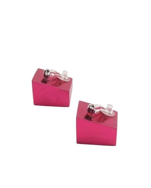 Monies Pink Geometric Earrings