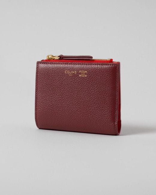 Céline Red Compact Wallet