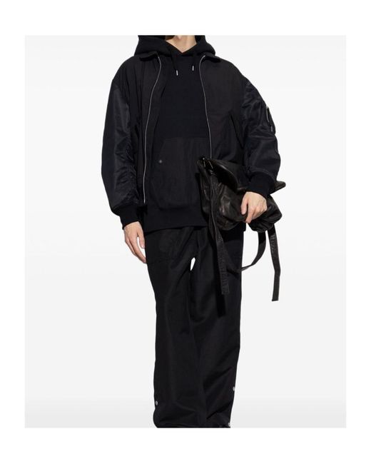 Comme des Garçons Blue Cotton Hoodie for men