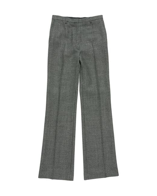 Acne Gray Checked Trousers