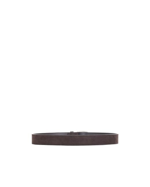 Orciani White Buckled Belt for men