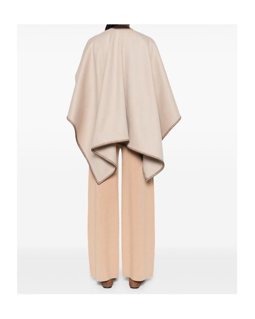 Max Mara Natural Colomba Belted Cape