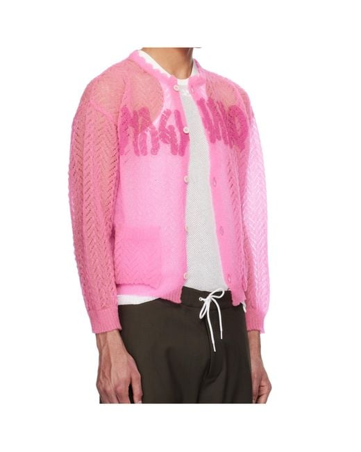 Magliano Bimbo Cardigan in Pink for Men | Lyst
