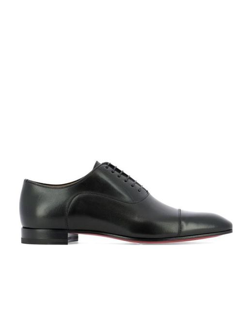 Christian Louboutin Black Greggo Oxford Shoes for men