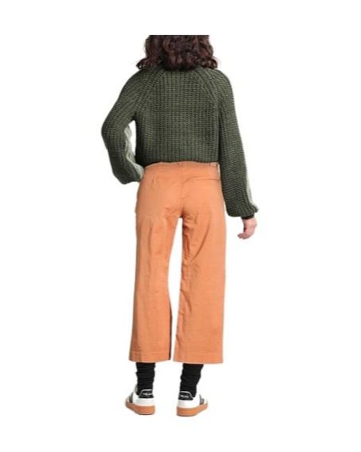 Max Mara Orange Simple Cargo Pants