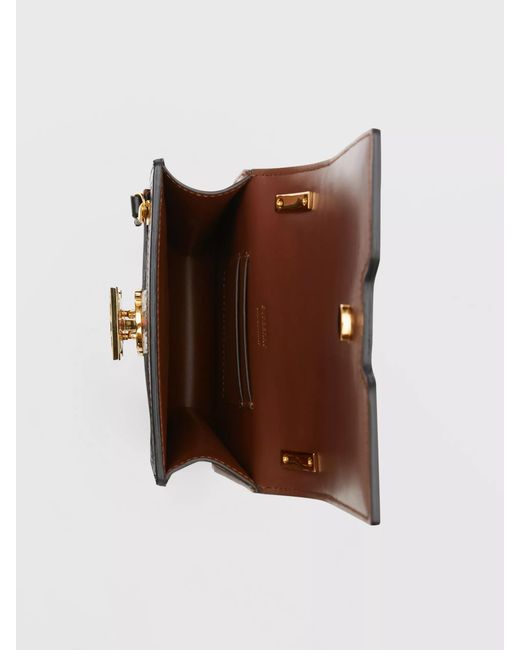 Burberry Black Robin Monogram Stripe Crossbody Bag