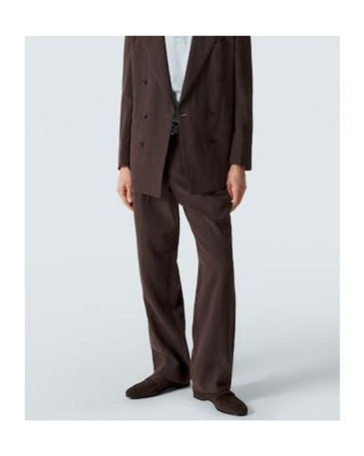 Kiton Brown Suede Penny Loafers for men