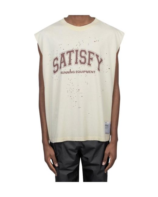 Satisfy Gray Mothtech Muscle T-Shirt for men