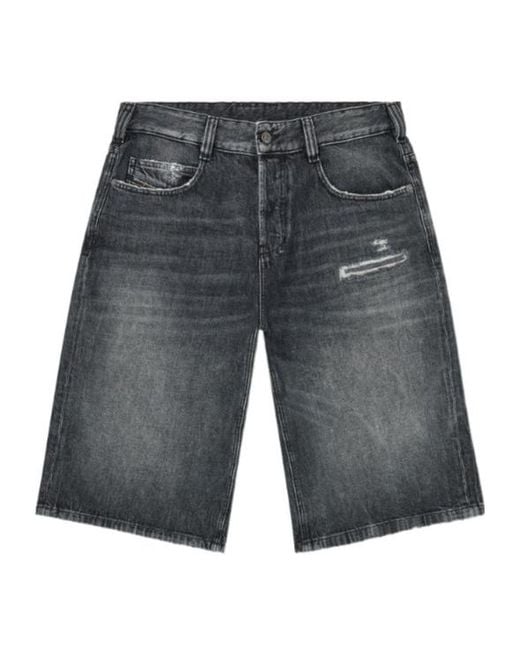 DIESEL Gray D-Enim-M-Short Denim Shorts for men