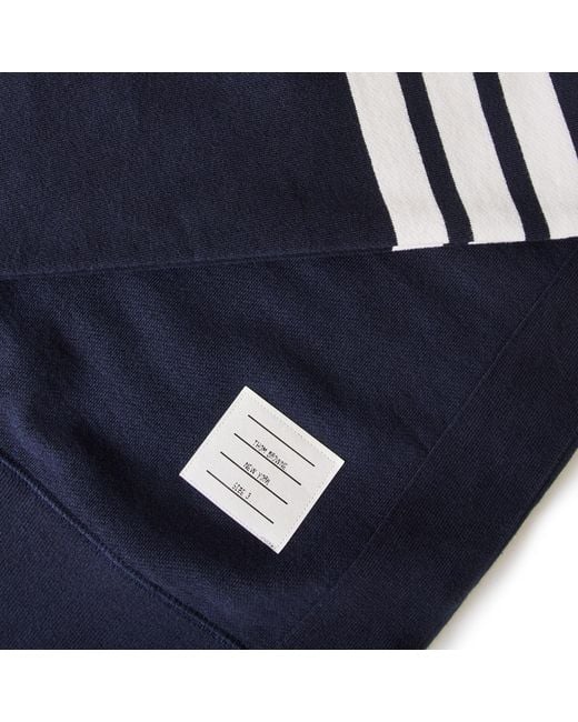 Thom Browne Blue Neck Sweatshirt for men