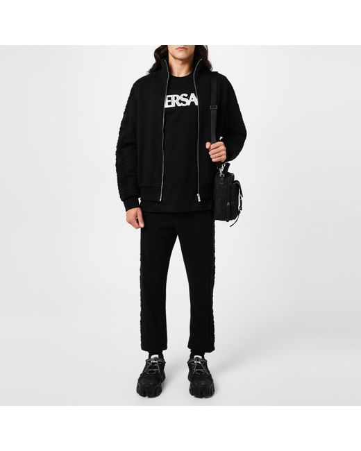 Versace Black Cuffed Sweatpants for men