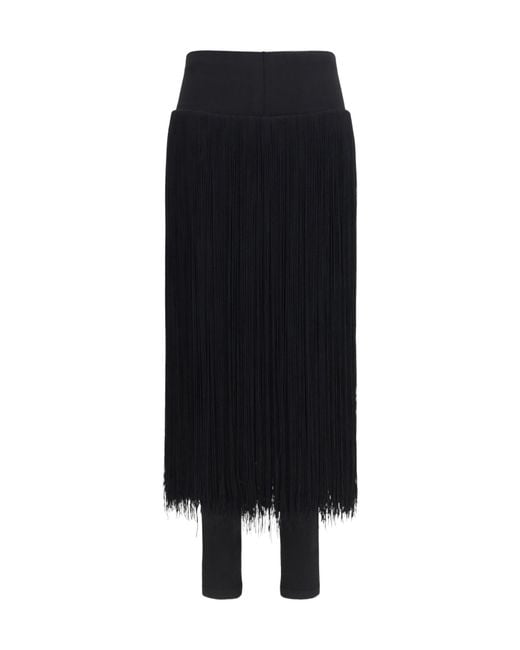 Alaïa Black Fringed Trousers