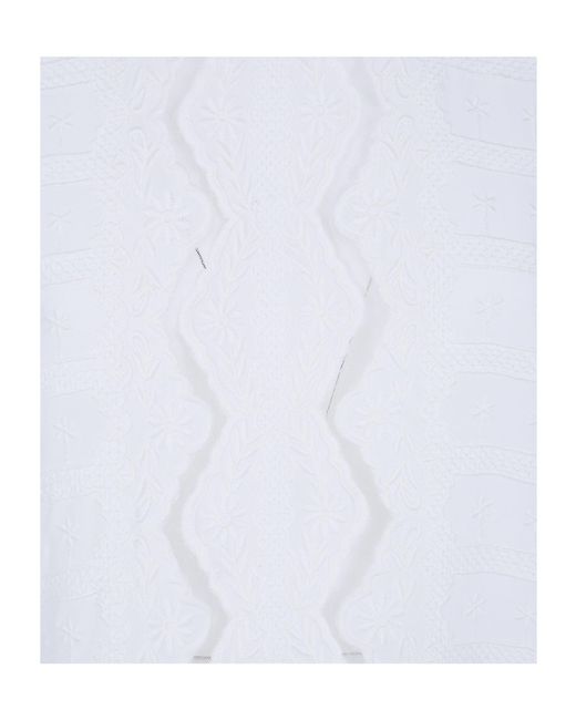 Twinset White Floral-Embroidered Blouse