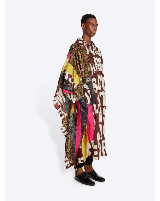 Dries Van Noten Red Long Cloak for men