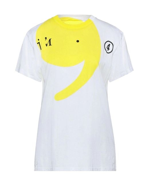 Maison Margiela White Plain Colour T-Shirt