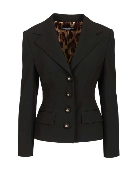 Dolce & Gabbana Black Fitted Blazer