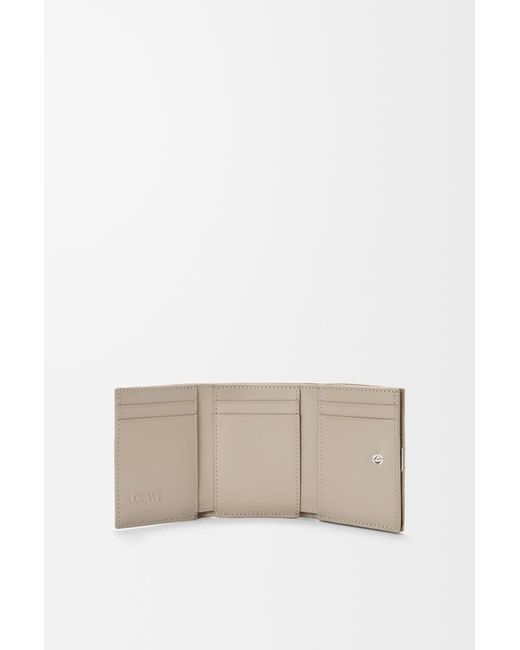Loewe Gray Anagram Trifold Wallet