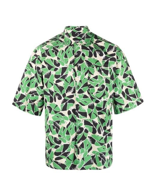 DSquared² Green Printed Shirt for men