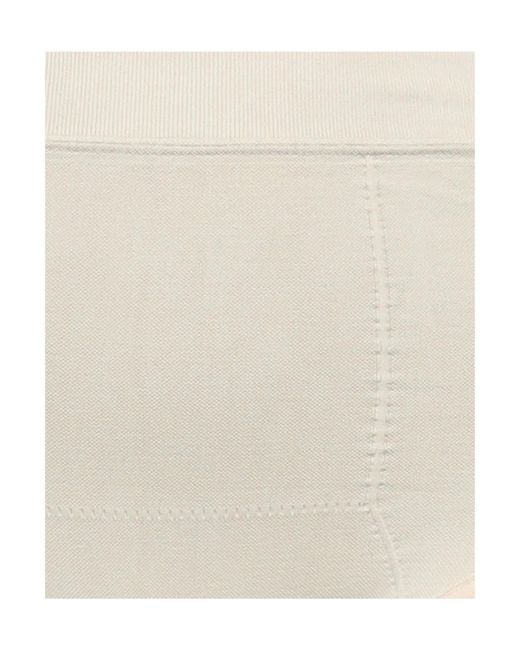 Rick Owens Natural Plain Colour Shorts