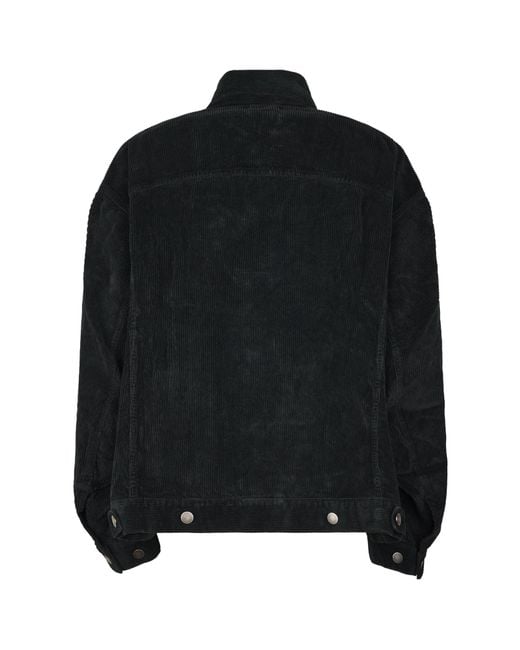 Haikure Black Button-Down Long-Sleeved Casual Jacket