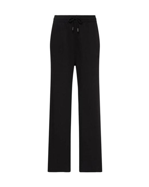 Calvin Klein Black Drawstring Wide-Leg Track Pants