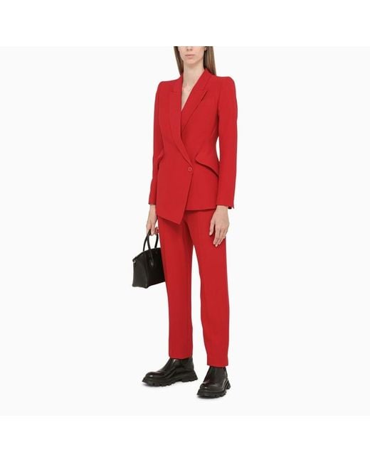 McQueen High-Waist Tailored Trousers